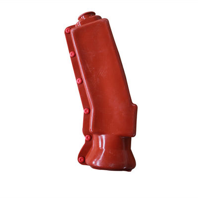 Manicotto di gomma termoresistente flessibile rosso per la boccola del trasformatore